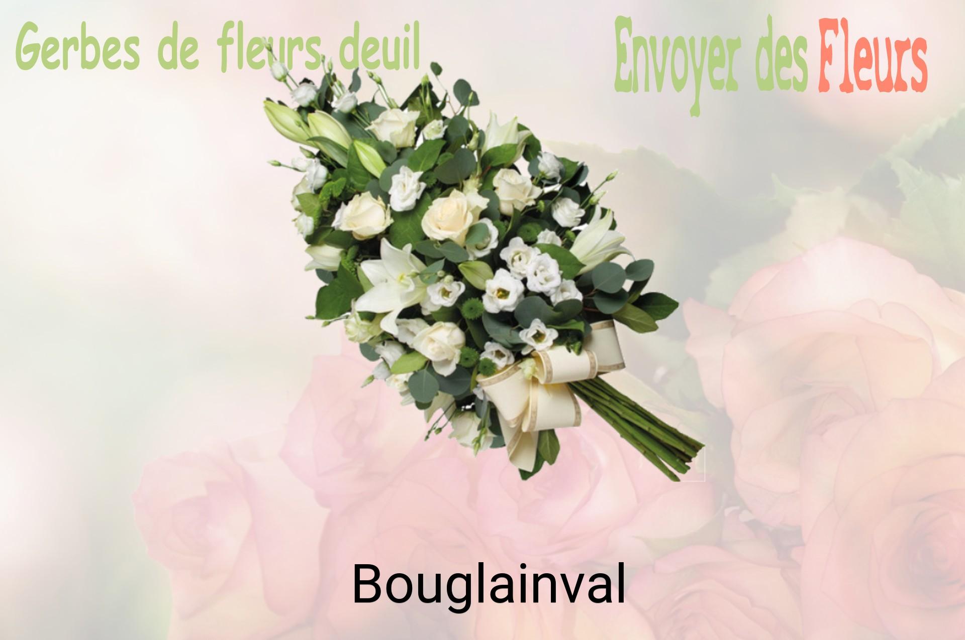 Gerbe de fleurs de deuil livrée à Bouglainval